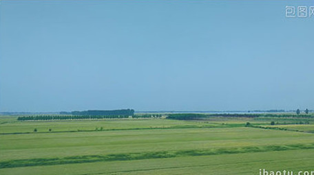 壮观大气风景高铁火车窗外美丽乡村绿水青山