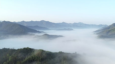 航拍大气云海祖国山河长视频群山