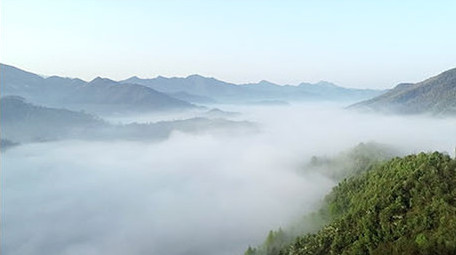 航拍大气云海祖国山河长视频群山