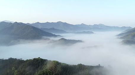 航拍大气云海祖国山河长视频群山