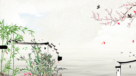 中国风中式地产复古庭院背景视频pr模板