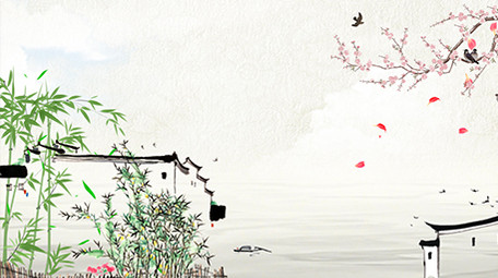 中国风中式地产复古庭院背景视频pr模板