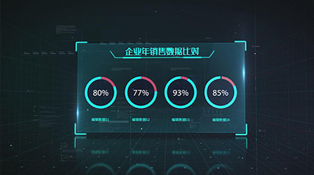 科技可视化数据模板