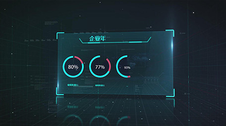 科技可视化数据模板