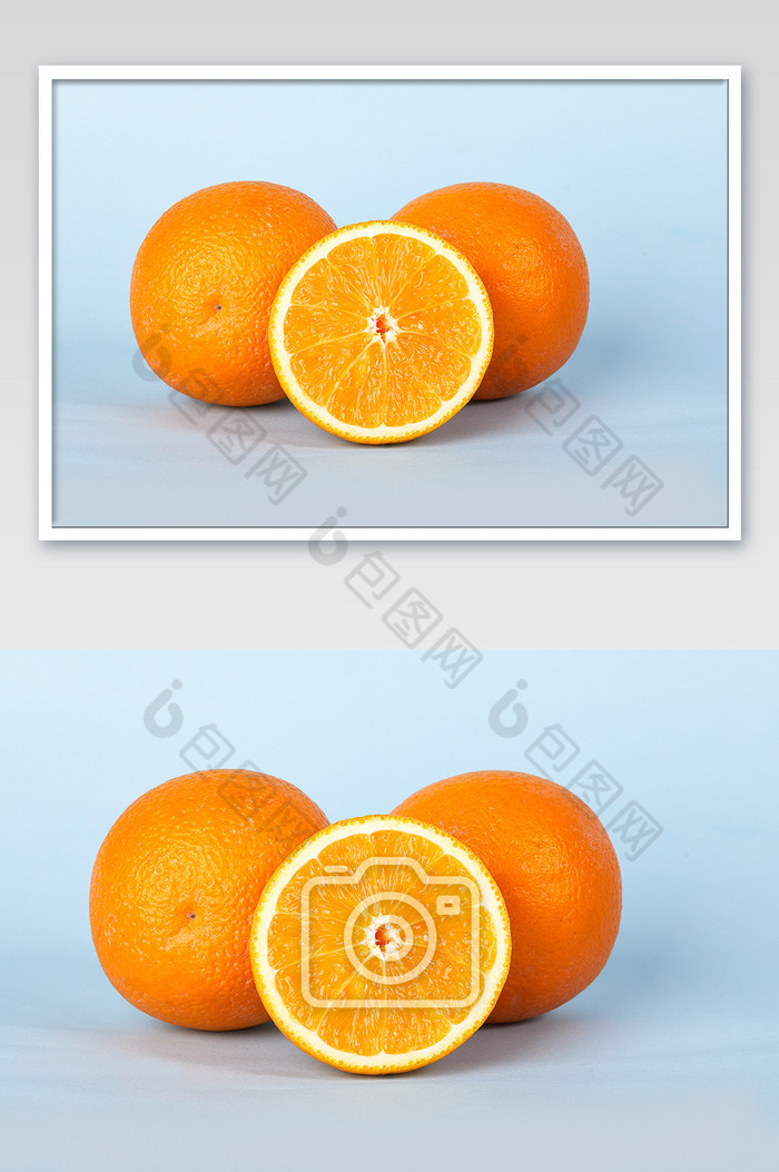 橙色橙子水果切开果肉新鲜美食摄影图片图片