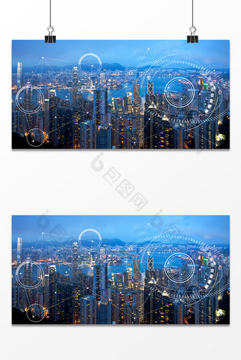 城市互联网矢量科技装饰炫光背景设计图片