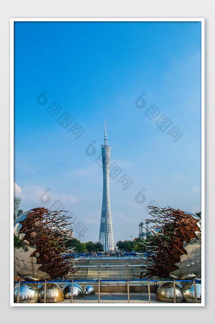 广州地标广州塔摄影图图片图片