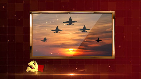 红色党政宣传<strong>图文</strong>ae模板