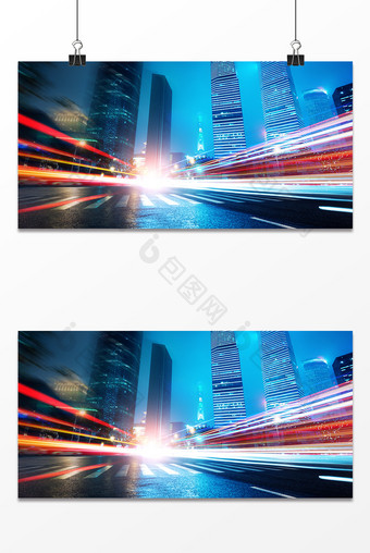 城市商务科技光线速度背景图片