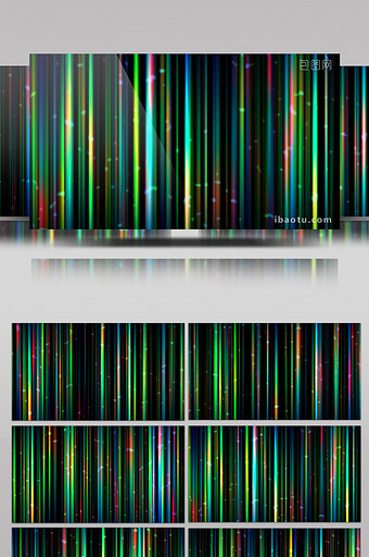 绿色粒子线条动感炫酷晚会舞台背景led图片