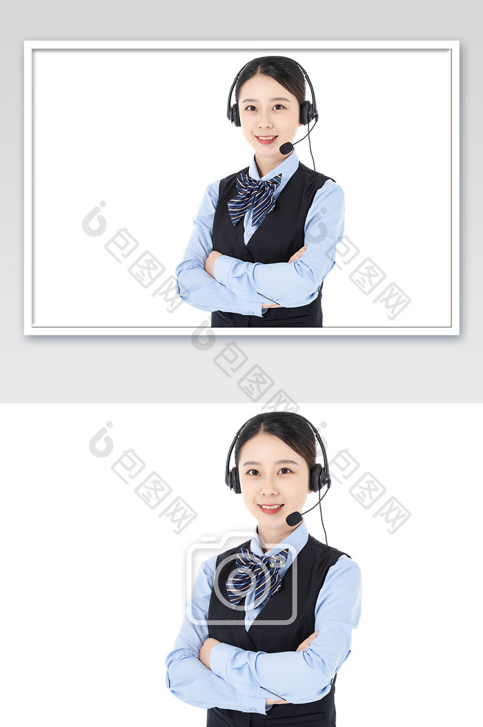 女性商务白领客服形象图片图片