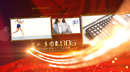 震撼大气党政多图文展示