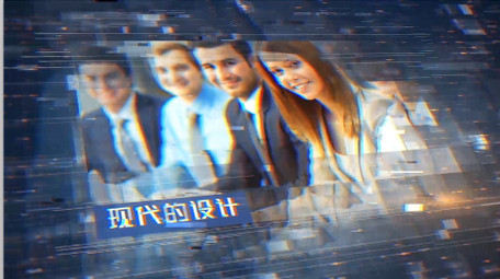 数字高科技风格企业商务图文展示AE模板