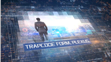 数字高科技风格企业商务图文展示AE模板