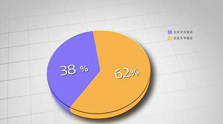 3d风格数据图表饼图