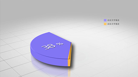 3d风格数据图表饼图