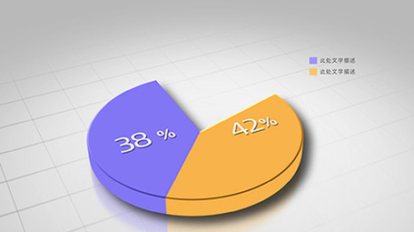 3d风格数据图表饼图