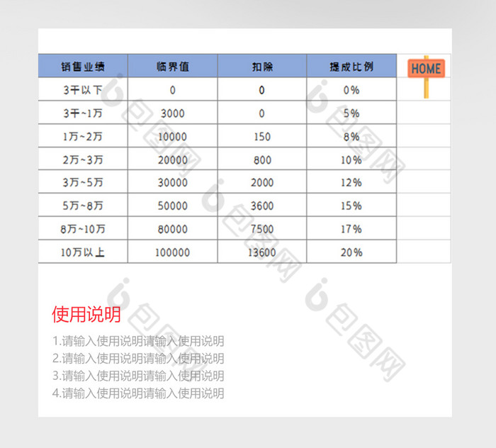 工资提成及工资管理系统excel模板