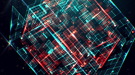 高科技数字化背景科技片头标志AE模板