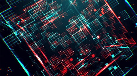 高科技数字化背景科技片头标志AE模板