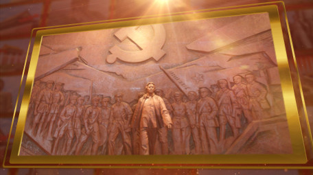 震撼大气红色党政图文展示照片墙ae模板