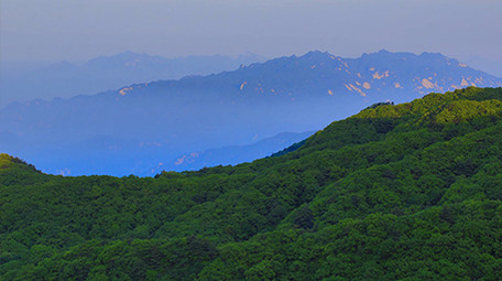 延时美丽中国风景尧山日出景区