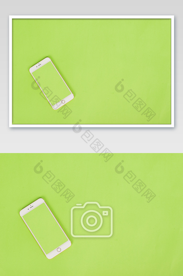 绿色亮绿色手机创意图片背景图片图片