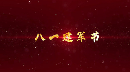 震撼八一图文党政会声会影模板