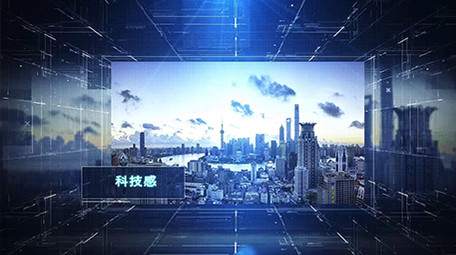 震撼科技空间感企业片头AE模板