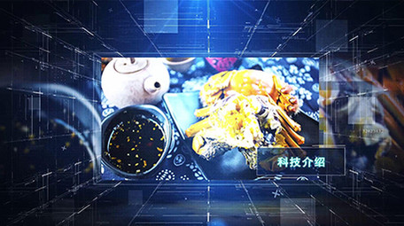 震撼科技空间感企业片头AE模板