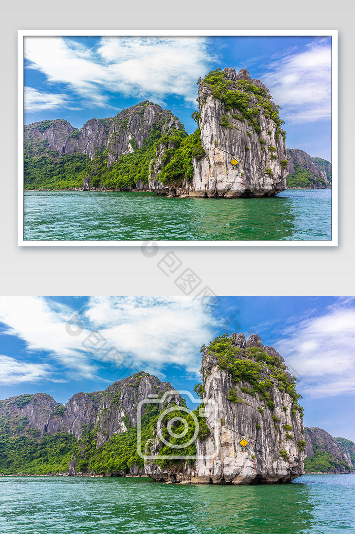 越南海上岩石摄影图片图片