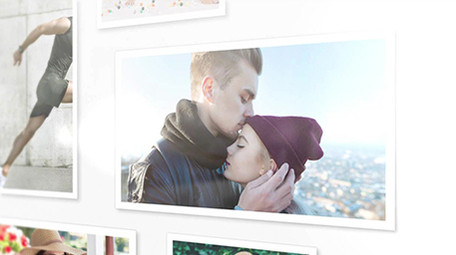 超多图婚礼家庭儿童度假旅行照片墙展示模板