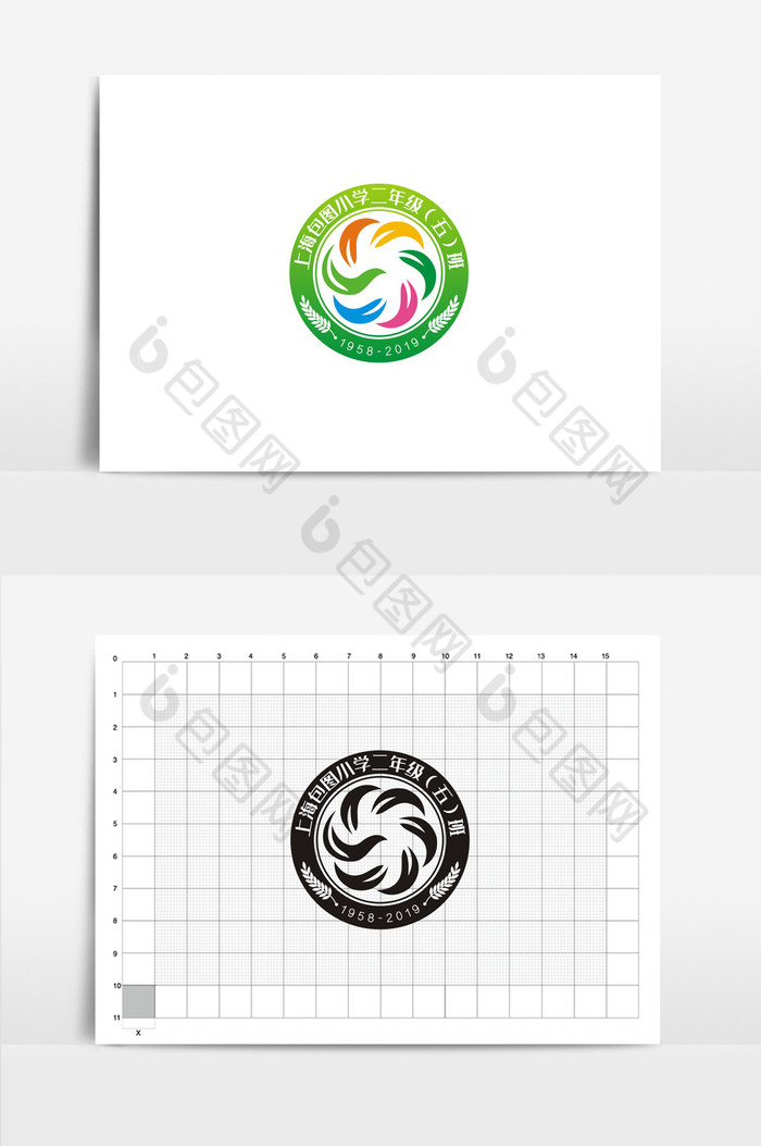 抽象个性班徽VI标志logo图片图片