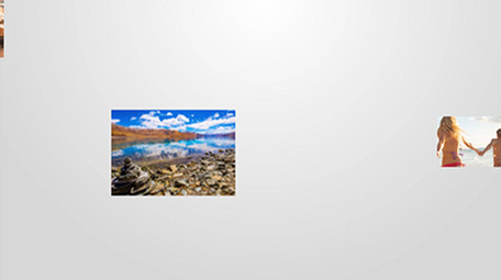 旅游度假休闲照片墙片头AE模板