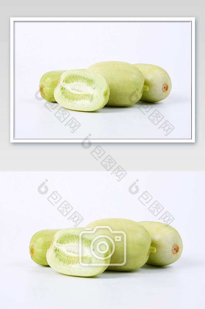 绿色水果黄瓜瓜果新鲜切开美食摄影图片图片