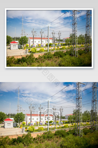 国电高压变电所摄影图片