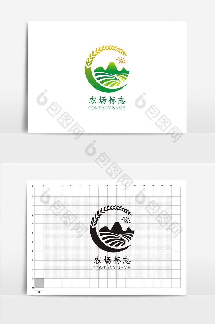个性农场VI标志logo图片图片