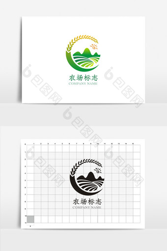 个性农场VI标志logo设计图片