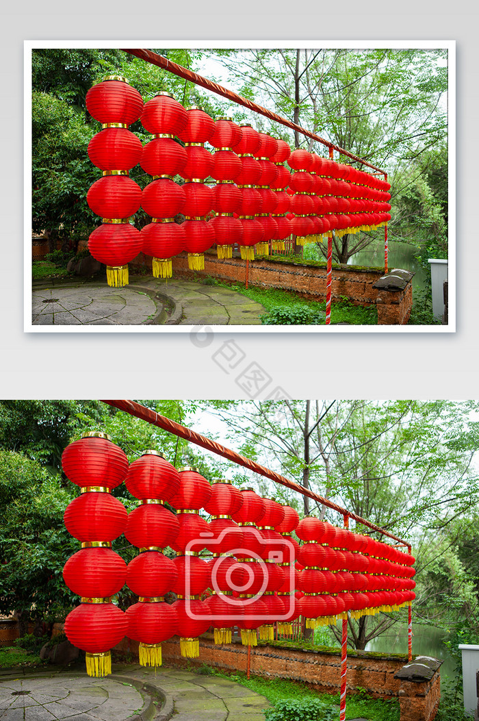 夏日旅游中式红灯笼传统国风古典图片图片