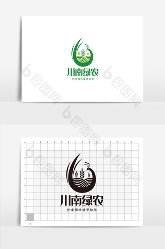 有机绿色农产品VI设计农产品logo标志图片