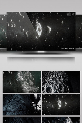 震撼宇宙陨石科技互联网企业宣传背景视频图片
