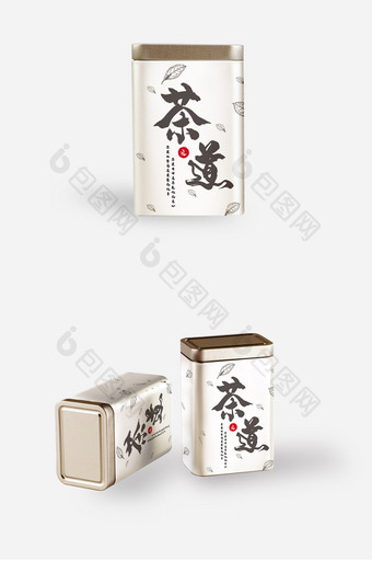 简约中国风中国茶茶叶罐包装礼盒手提袋设计图片