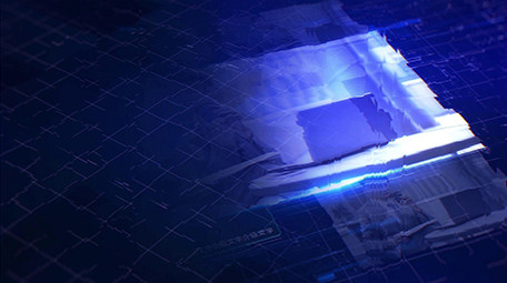 科技流光图文宣传AE模板