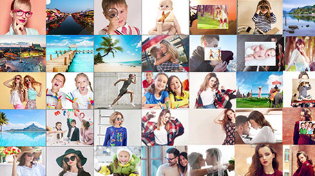 多图照片轮播照片墙片头AE模板