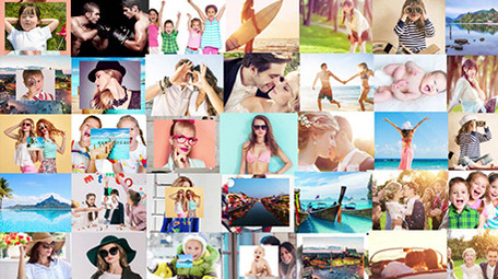 多图照片轮播照片墙片头AE模板