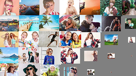 多图照片轮播照片墙片头AE模板