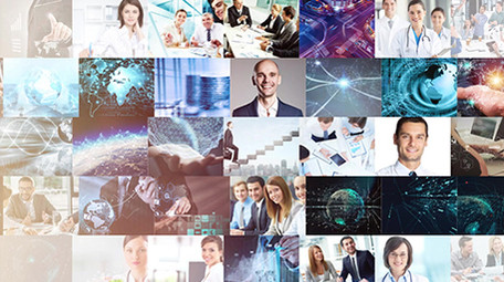 简洁商务科技照片汇聚片头标志展示AE模板