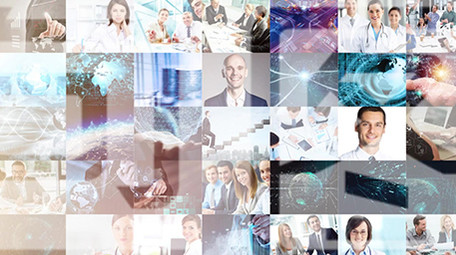 简洁商务科技照片汇聚片头标志展示AE模板