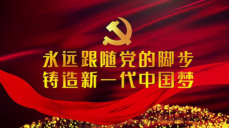 震撼党政党建图文宣传片片头会声会影模板