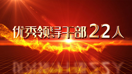 党政数据分析展示金色文字AE模板